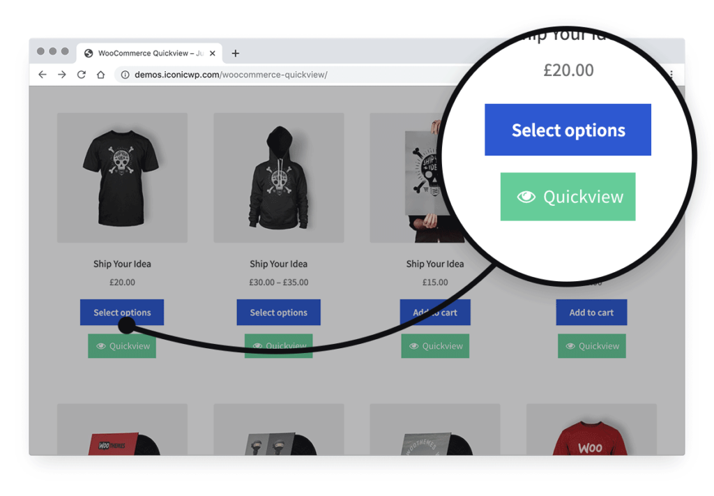 woocommerce quickview button