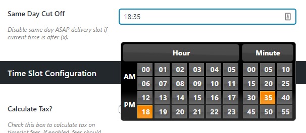 ASAP time cutoff