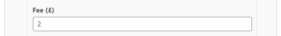 additional fee