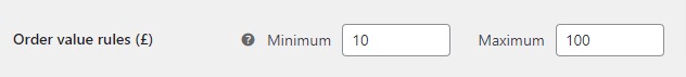 order value rules