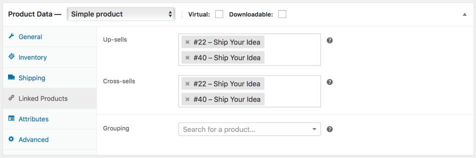 woocommerce linked products cross-sell