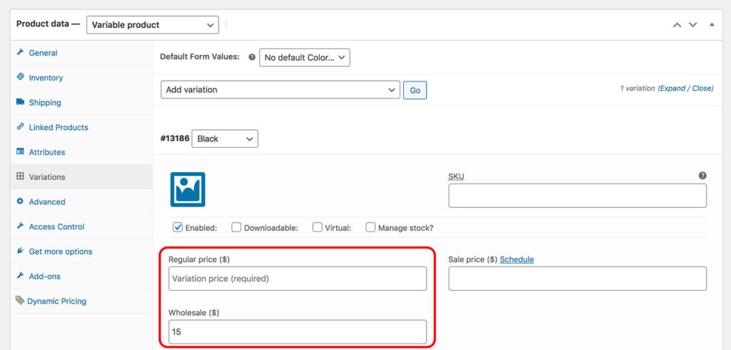 woocommerce wholesale price