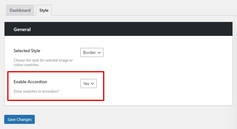 enable accordion