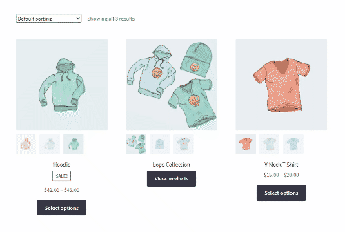 image swap category page woocommerce