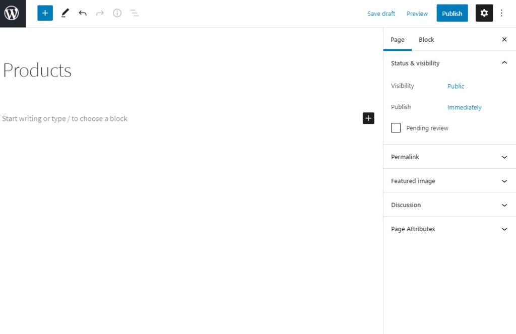 add product block