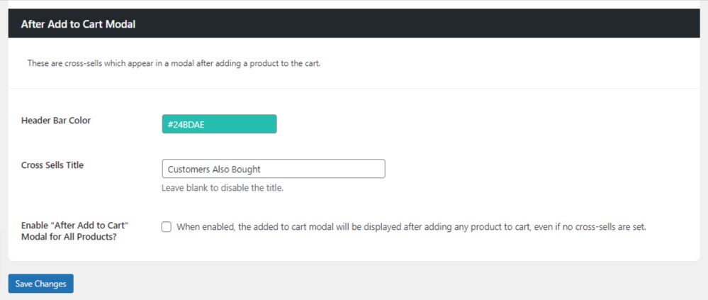 after cart no cross sells