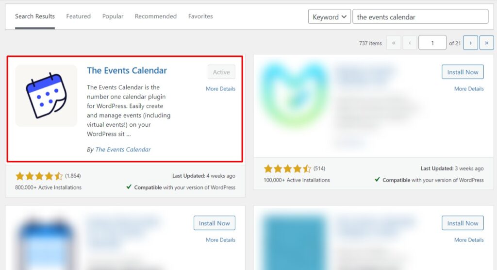 The Events Calendar
