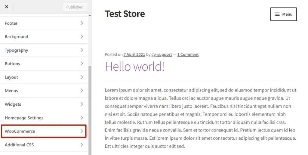 customize woocommerce