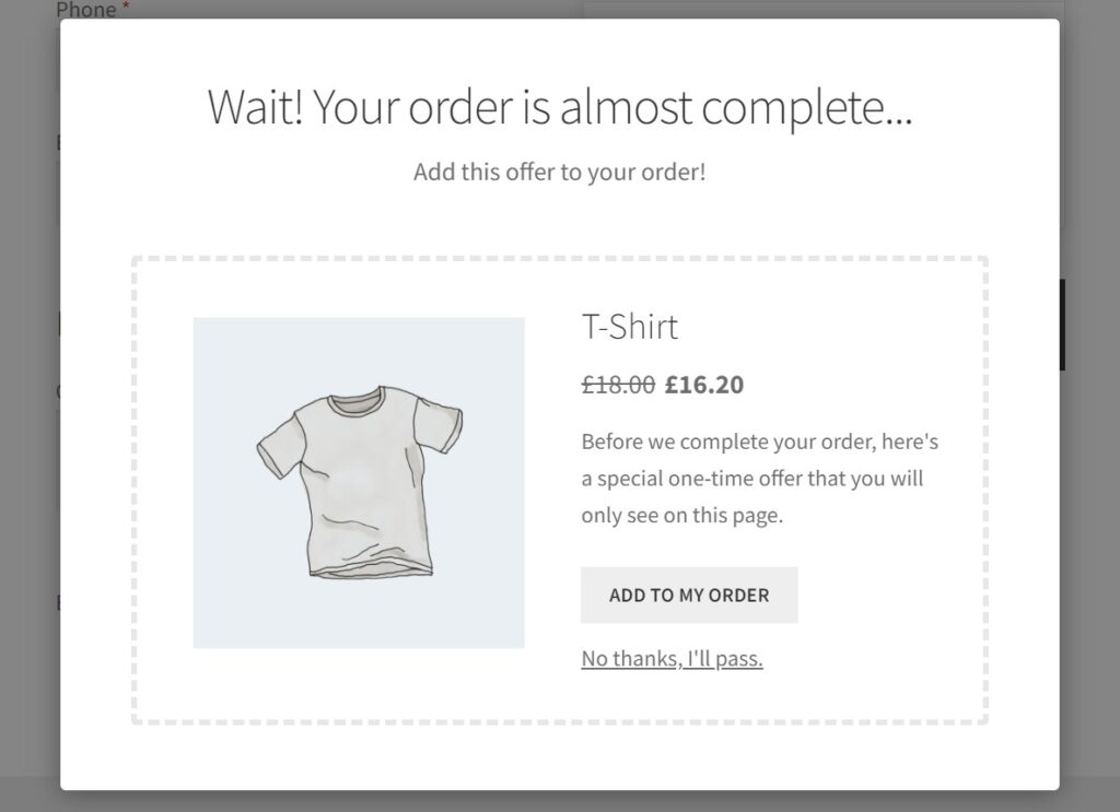 cross selling after checkout