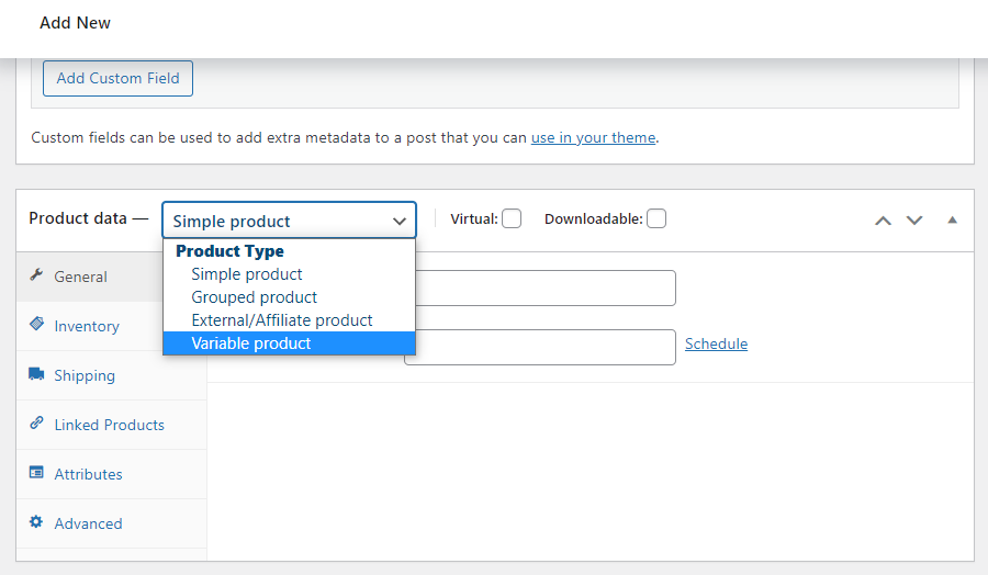 product type