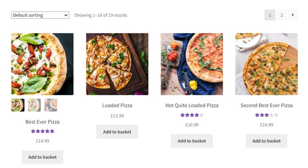 thumbnails image swap woocommerce