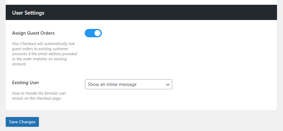 assign guest orders flux checkout