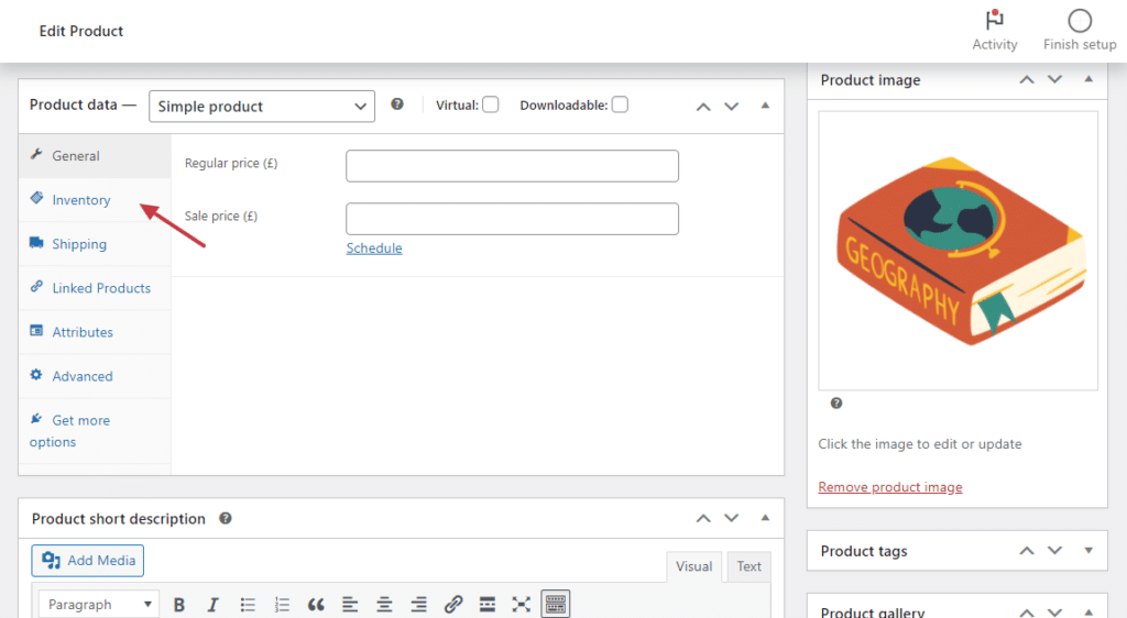 simple product inventory management