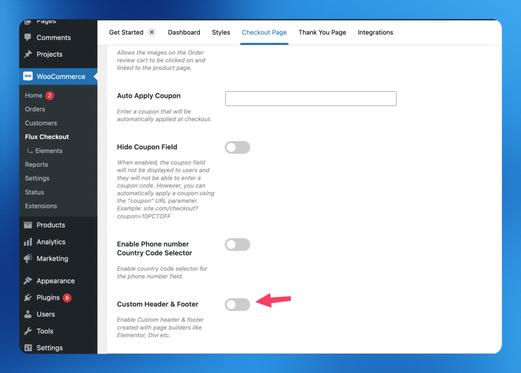 use page builder heading at checkout